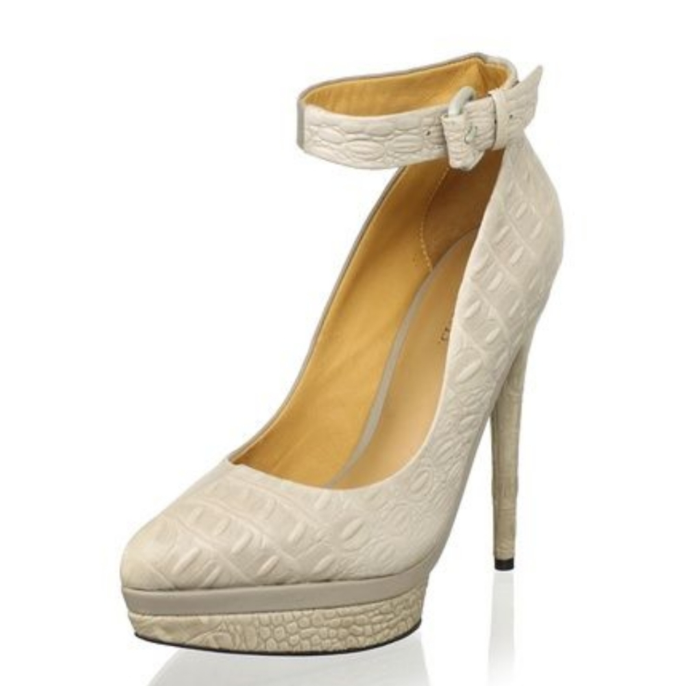 L.A.M.B Ofelia Ankle strap pumps